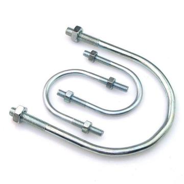 哈德威 U型螺栓帶2個螺母，M6-35，1寸，鍍鋅